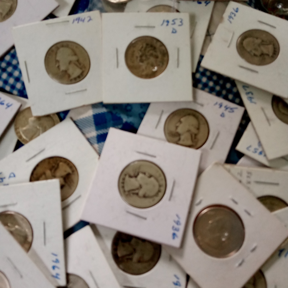 One USA Silver Quarter